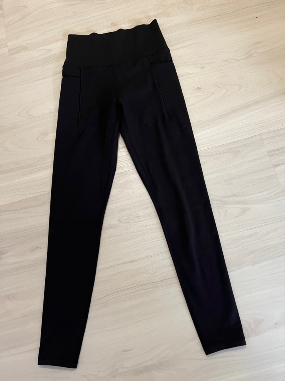 Avia Black High-Waist Leggings with Side Pocket